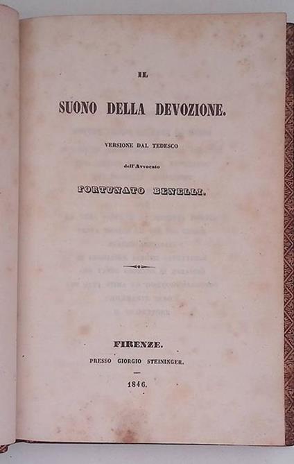 Il suono della devozione - Fortunato Bonelli - copertina