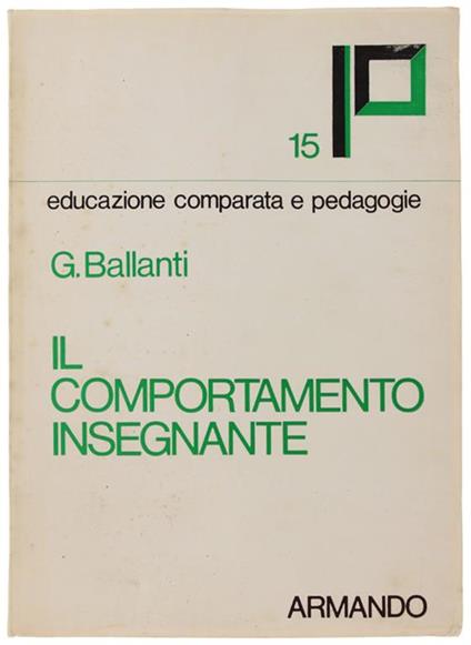 Il Comportamento Insegnante - Graziella Ballanti - copertina