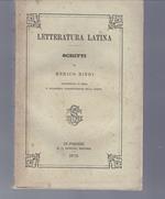 Letteratura Latina. Scritti