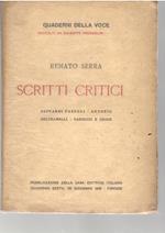 Scritti Critici. Giovanni Pascoli - Antonio Beltramell - Carducci e Croce