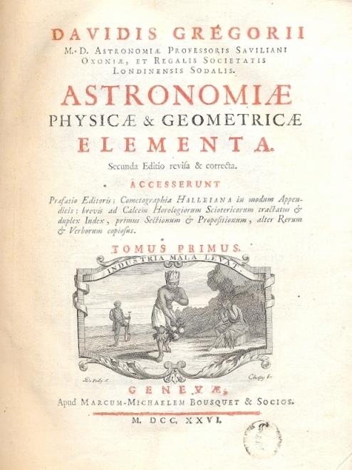 Astronomiae physicae & geometricae elementa - copertina