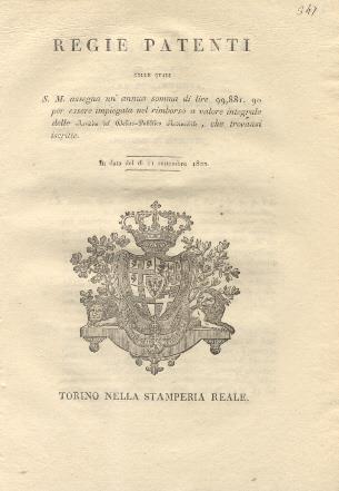 Decreto della Giunta Provvisoria col quale, considerando che ai sensi dell'art. 371 della Costituzione, la facoltà di pubblicare i propri pensieri debba essere sottoposta a condizioni, decreta che gli Autori, Editori, Stampatori, ed Incisori sono ris - copertina