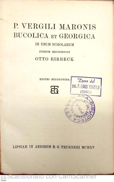 Bucolica ed Georgica (Scriptorum graecorum et romanorum Teubneriana) - 2