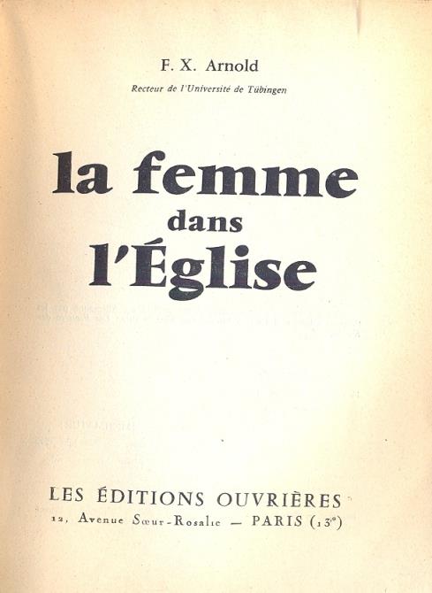 La femme dans l'Eglise - 2