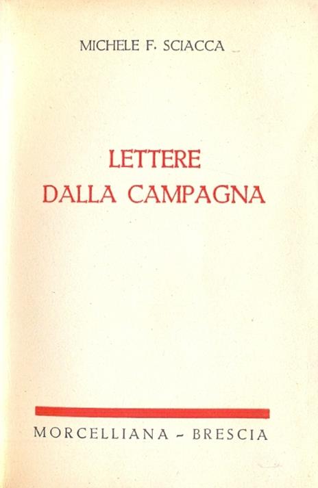 Lettere dalla campagna - Michele Federico Sciacca - 2