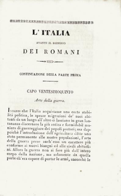 L' Italia avanti il dominio dei Romani. Tomo secondo. - Giuseppe Micali - 2