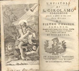 L' epistole di S. Girolamo Sdrignese scelte e divise in tre libri.Tradotto dalla latina nella toscana favella da un sacerdote professore di Teologia e Parroco nella Diocesi di Nonantola - 2