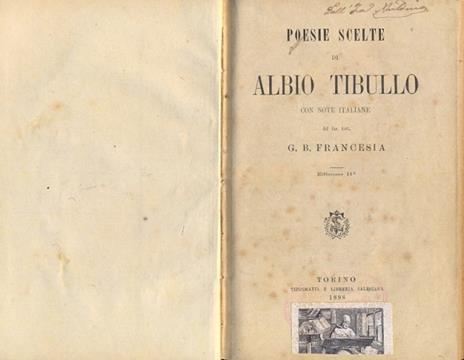 Poesie scelte di Albio Tibullo, con note italiane di G. B. Francesia - Albio Tibullo - 2