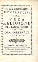 Breve esposizione de' caratteri della vera religione