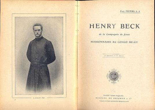 Henry Beck de la Compagnie de Jesus Missionnaire au Congo Belge - 2