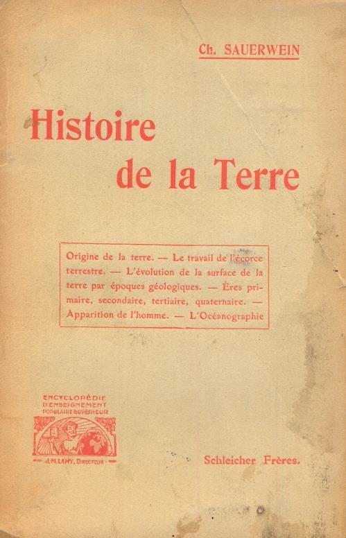 Histoire de la terre - copertina