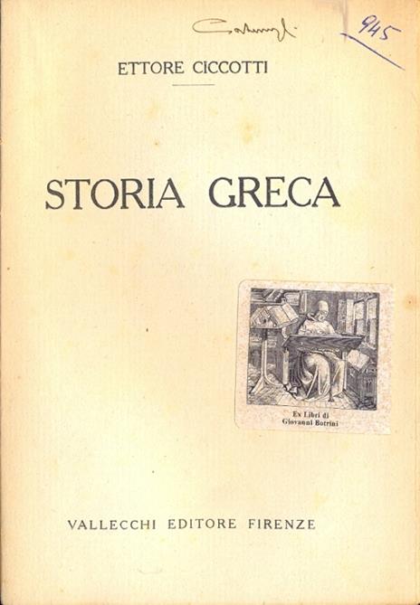 Storia greca - Ettore Ciccotti - 2