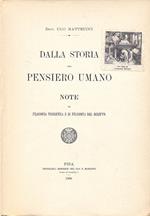 Dalla storia del pensiero umano. Note di filosofia teoretica e di filosofia del diritto