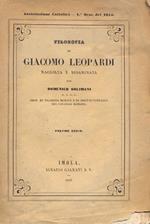 Filosofia di Giacomo Leopardi, raccolta e disaminata da Solimani