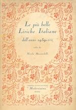 Le più belle liriche italiane dell'anno 1939 scelte dall'Autore