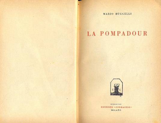 La Pompadour - Mario Buggelli - copertina