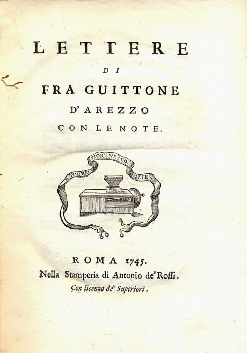 Lettere di Fra Guittone d'Arezzo. Con le note - Guittone d'Arezzo - copertina