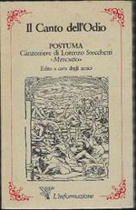 Il Canto Dell'odio Postuma Canzoniere Di Lorenzo Stecchetti 