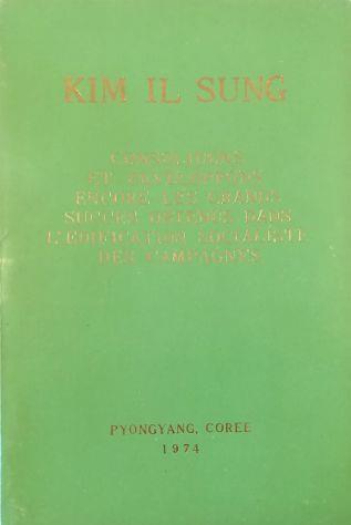 Consolidons et developpons encore les grands succes obtenus dans l'edification socialiste des campagnes - Il Sung Kim - copertina