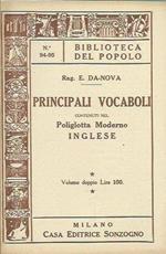 Principali vocaboli contenuti nel Poliglotta moderno inglese