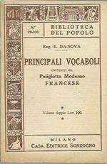 Principali vocaboli contenuti nel Poliglotta moderno francese