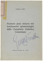 Numero Peso Misura Nei Fondamenti Epistemologici Della Consultatio Catholica Comeniana