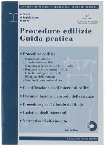 Procedure Edilizie - Guida Pratica - Alessandro De Paolis - copertina