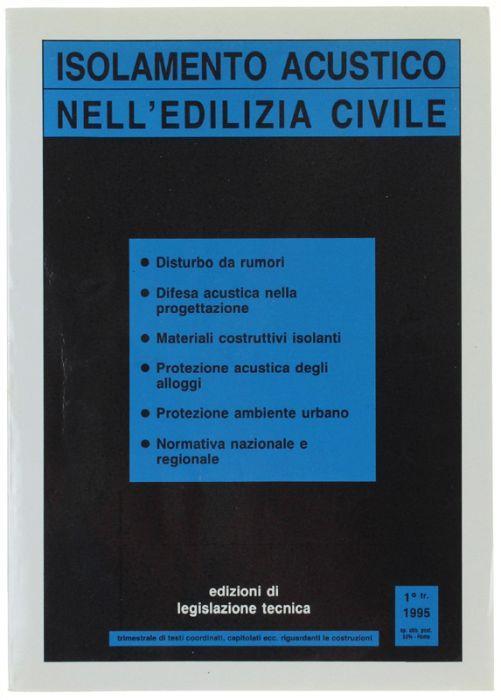 Isolamento Acustico Nell'edilizia Civile - copertina