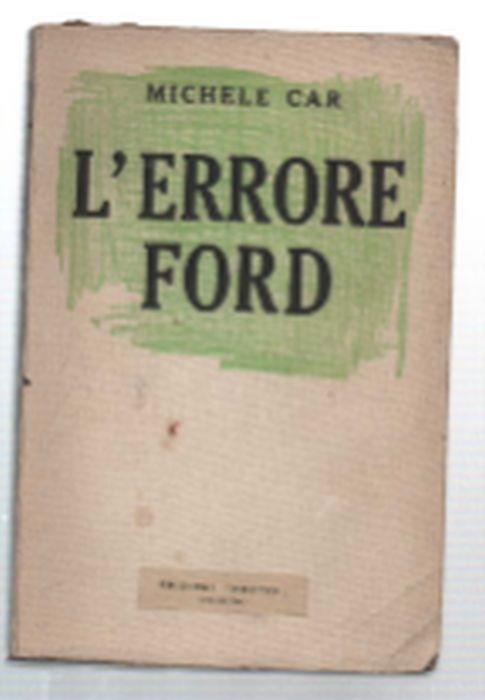 L' errore Ford - Michele Cara - copertina