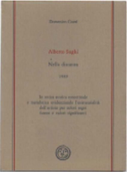 Alberto Sughi. Nella Distanza 1989. In Ottica Storica Concettuale E Metaforic.. - Domenico Guzzi - copertina