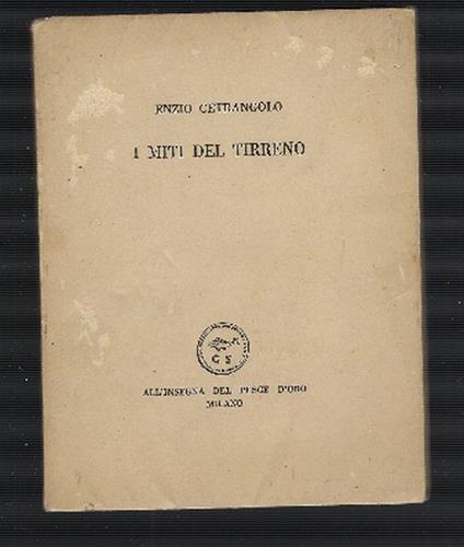 I Miti Del Tirreno - Enzio Cetrangolo - copertina