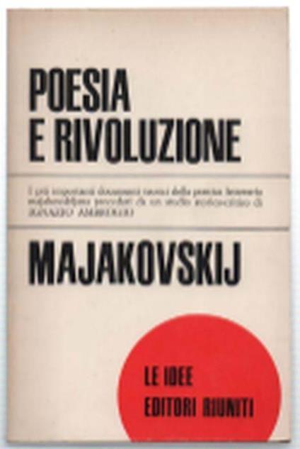 Poesia E Rivoluzione - Vladimir Majakovskij - copertina