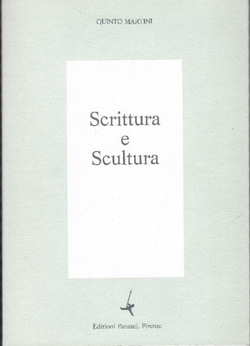 Scrittura E Scultura - Quinto Martini - copertina