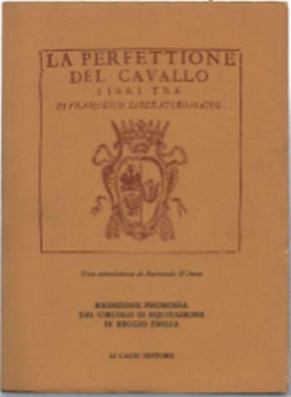 La Perfezione Del Cavallo - Francesco Liberati - copertina