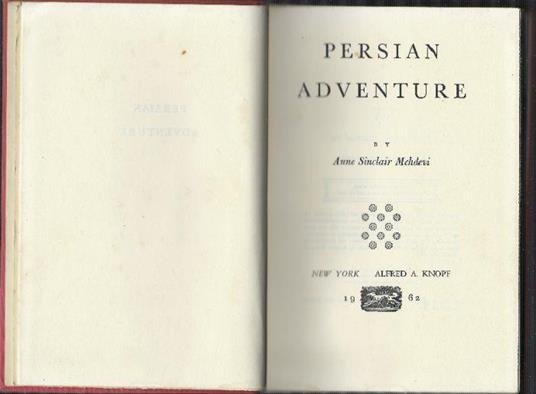 Persian Adventure - Anne Sinclair - copertina