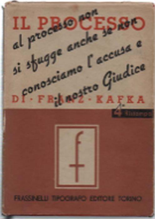 Il Processo - Franz Kafka - copertina