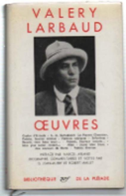 Oeuvres - Valéry Larbaud - copertina