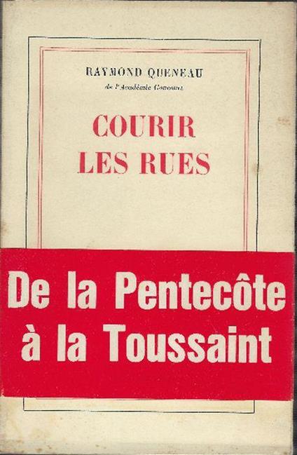 Courir Les Rues - Raymond Queneau - copertina