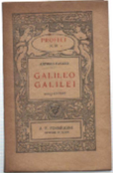 Galileo Galilei - Antonio Favaro - copertina