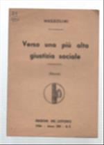 Verso Una Più Alta Giustizia Sociale (Discorsi)