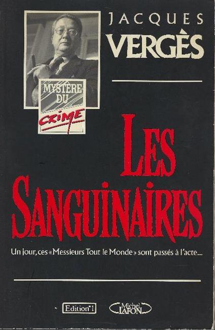 Les Sanguinaires - Jacques Vergès - copertina