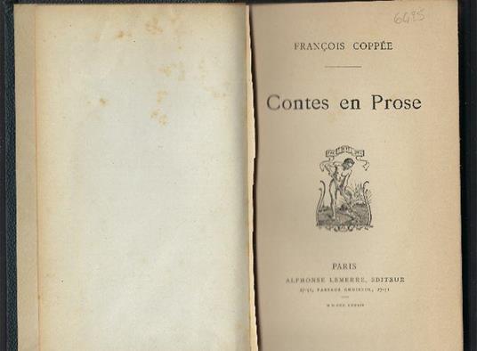 Contes En Prose - François Coppée - copertina