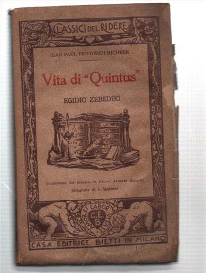 Vita Di "Quintus" Egidio Zebedeo - Jean-Paul Richter - copertina