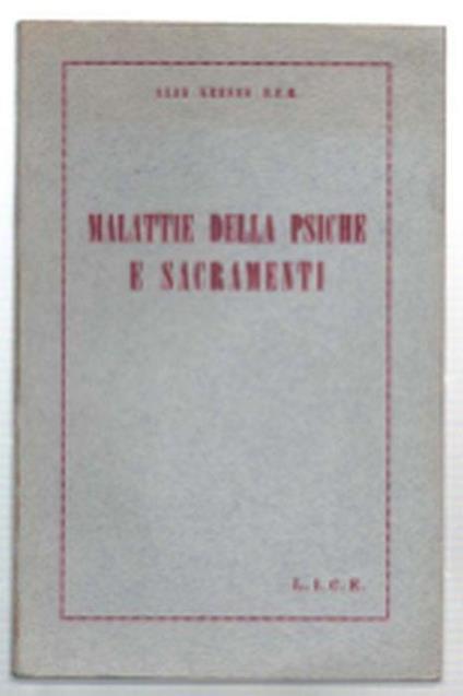 Malattie Della Psiche E Sacramenti - copertina