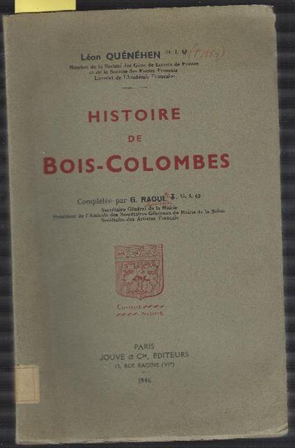 Histoire De Bois-Colombes - copertina