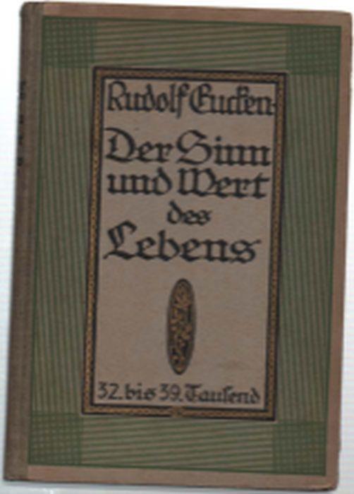 Der Sinn Und Wert Des Lebens - Rudolf Eucken - copertina