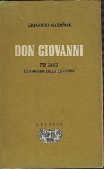 Don Giovanni Tre Saggi Sull'origine Della Leggenda