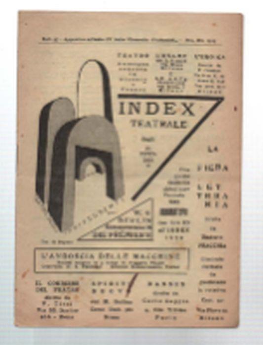 Index Teatrale Degli Indipendenti. Bull. 97 - Appendice All'albo Iv Dalle "Cr.. - copertina