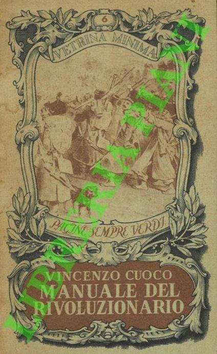 Manuale del rivoluzionario - Vincenzo Cuoco - copertina