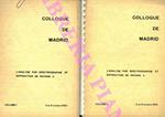 Colloque de Madrid. L’analyse par spectrographie et diffraction des rayons x. 2 au 5 octobre 1962